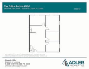 1200 NW 78th Ave, Doral, FL à louer Plan d’étage- Image 1 de 1