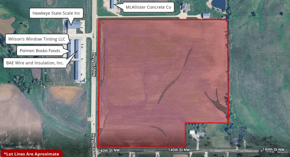 140th St NW, Swisher, IA à vendre Aérien- Image 1 de 4