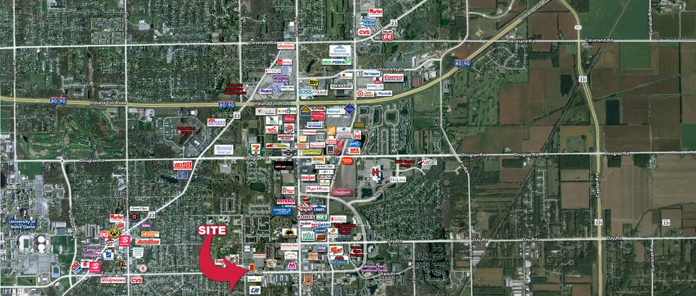 W Edison Rd, Mishawaka, IN à vendre - Aérien - Image 2 de 3