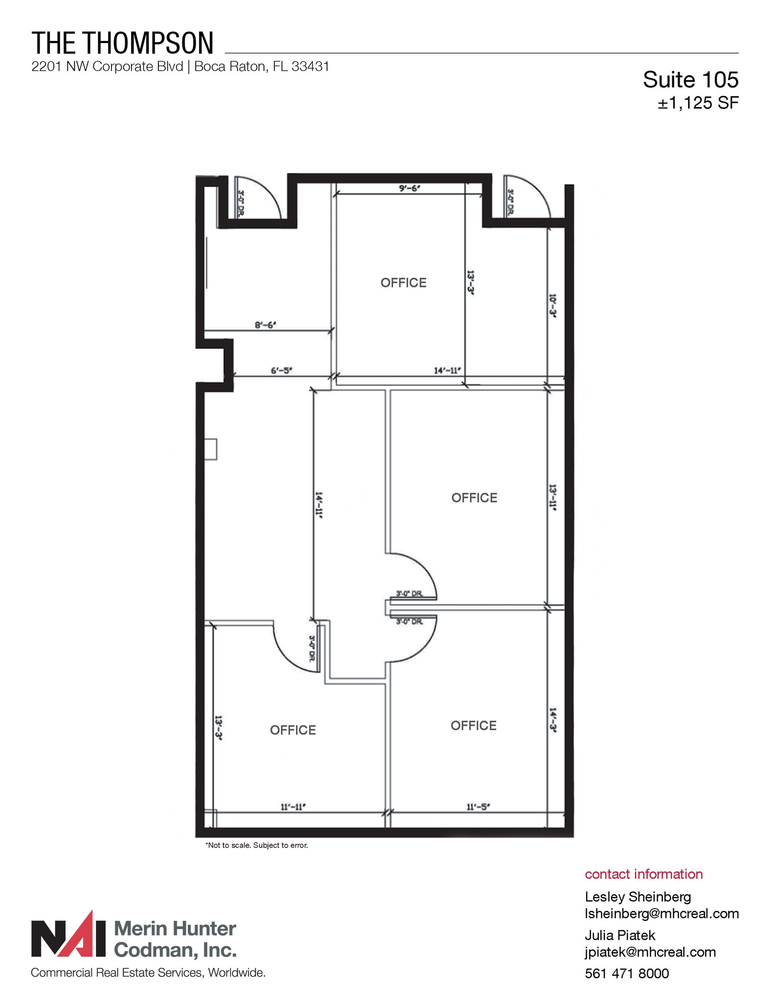2201 NW Corporate Blvd, Boca Raton, FL for lease Floor Plan- Image 1 of 1