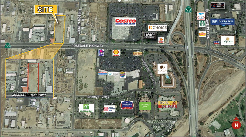 4060 Rosedale Hwy, Bakersfield, CA for sale - Aerial - Image 1 of 1