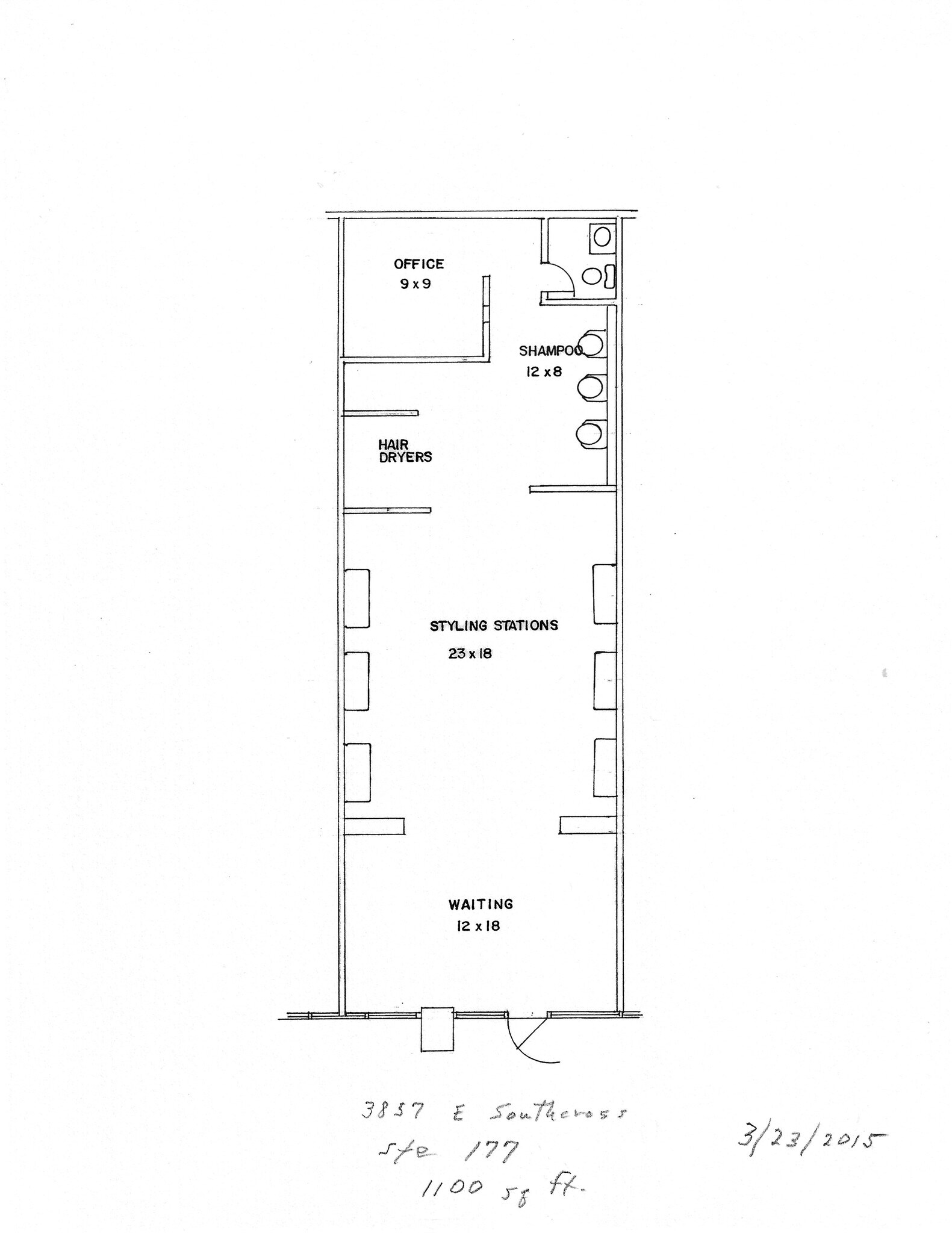 3857 E Southcross Blvd, San Antonio, TX à louer Plan d’étage- Image 1 de 5