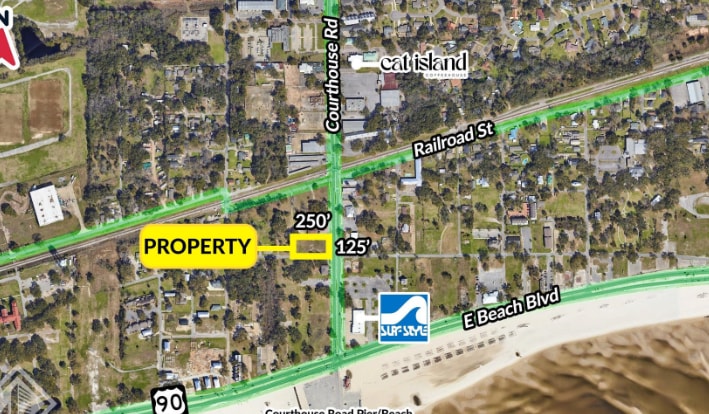 205 Courthouse Rd, Gulfport, MS for sale - Aerial - Image 1 of 2