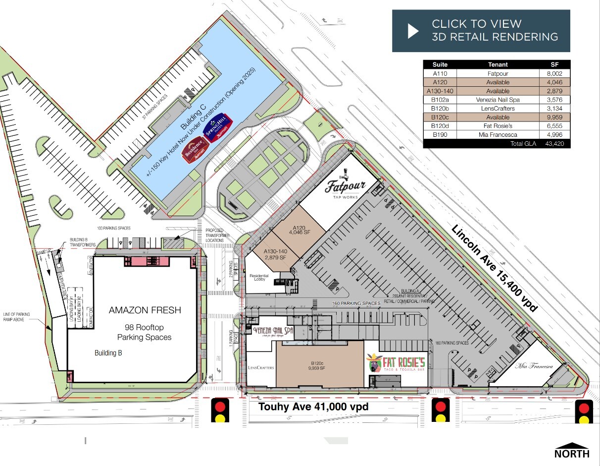 7215 N District Ave, Lincolnwood, IL for lease Site Plan- Image 1 of 1