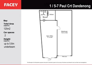 5-7 Paul Ct, Dandenong for lease Floor Plan- Image 1 of 9