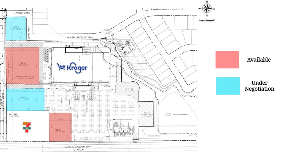 NEC Sendera Ranch Blvd & Rancho Canyon Way, Haslet, TX à louer - Plan de site - Image 2 de 3