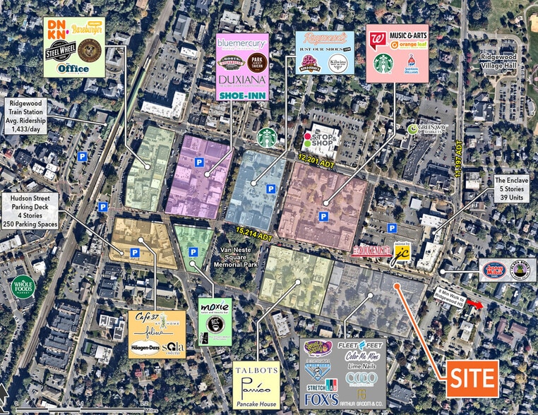 230-262 E Ridgewood Ave, Ridgewood, NJ for lease - Aerial - Image 2 of 7