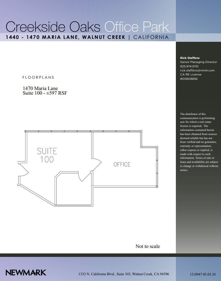 1440 Maria Ln, Walnut Creek, CA for lease Floor Plan- Image 1 of 1