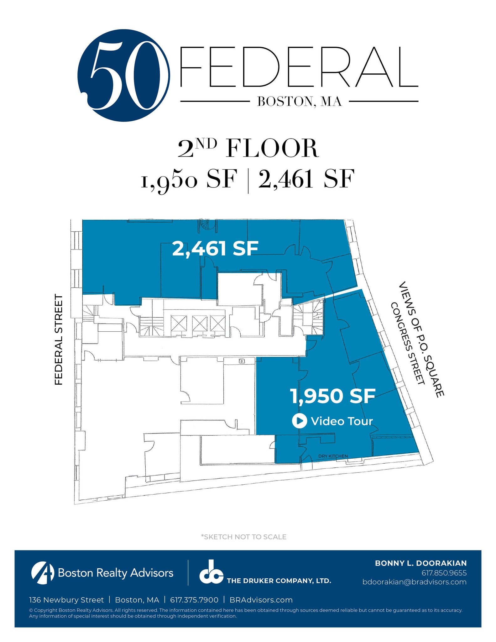 50 Federal St, Boston, MA à louer Plan d’étage- Image 1 de 1
