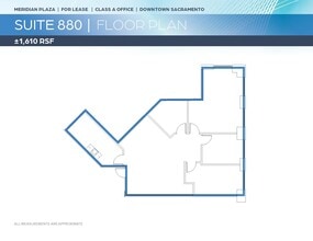 1415 L St, Sacramento, CA à louer Plan d’étage- Image 1 de 1