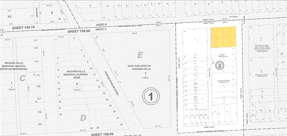1319-1329 Pine Ave, Niagara Falls, NY for sale - Plat Map - Image 2 of 29