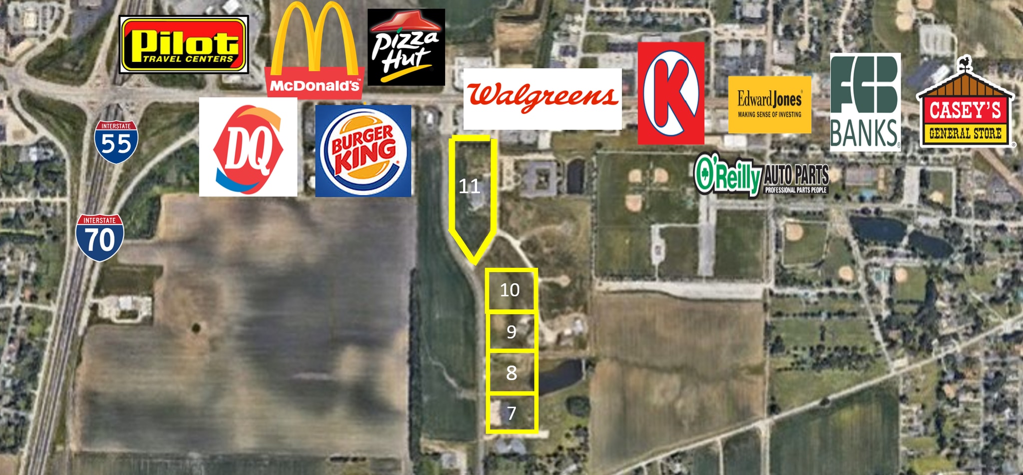 1964 SrA Bradley R Smith dr, Troy, IL for sale Aerial- Image 1 of 2
