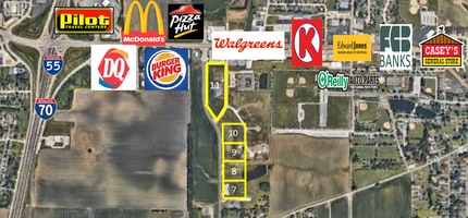 1964 SrA Bradley R Smith dr, Troy, IL - Aérien Vue de la carte