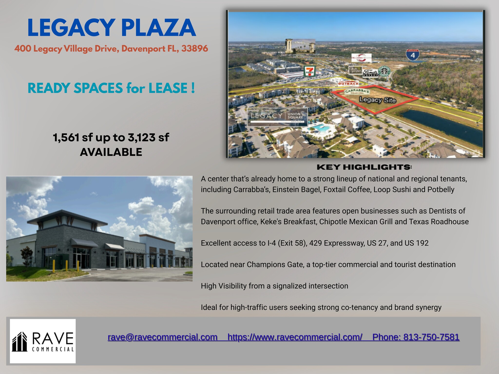 I-4 Osceola Polk Rd, Davenport, FL à louer Plan de site- Image 1 de 1