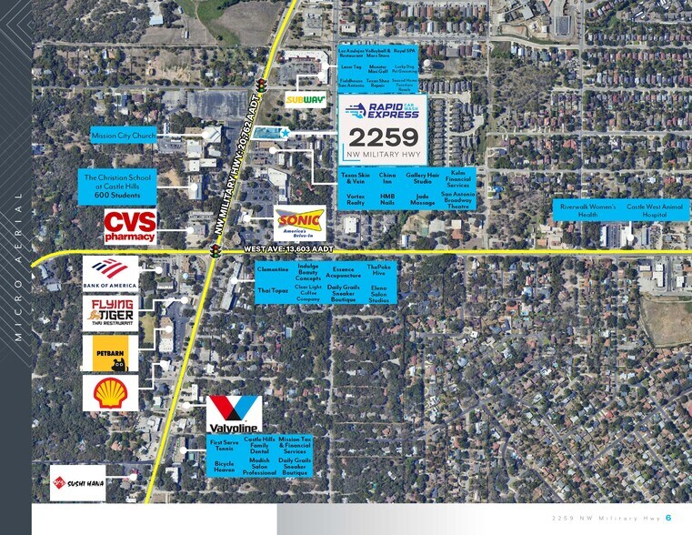 2259 NW Military Hwy, San Antonio, TX à vendre - Aérien - Image 3 de 4