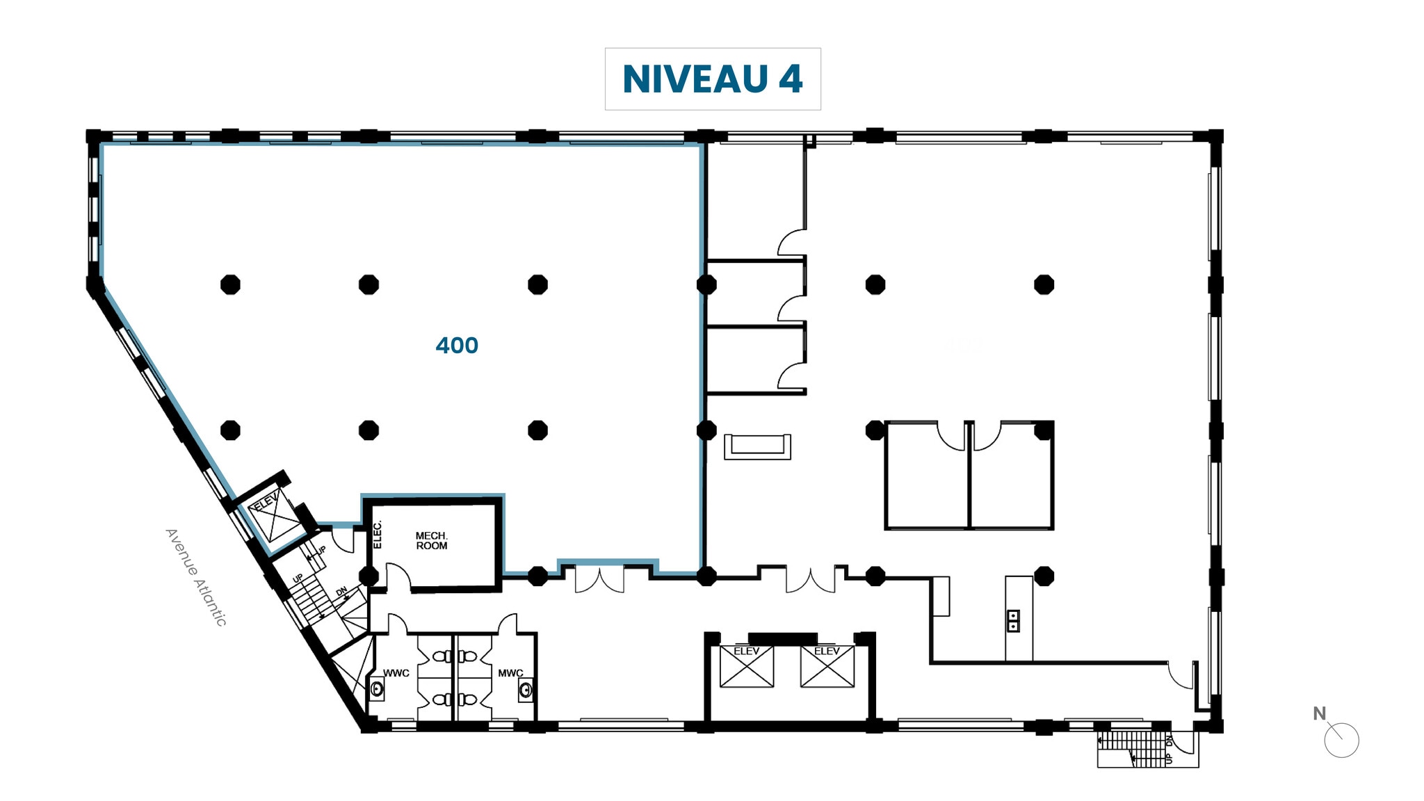 400 Av Atlantic, Montréal, QC à louer Plan d’étage- Image 1 de 1