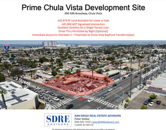 More details for 694-696 Broadway, Chula Vista, CA - Land for Sale
