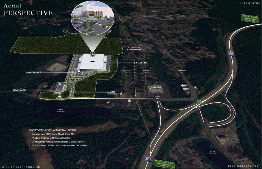 30 Union Ave, Haskell, NJ à louer - Aérien - Image 3 de 4