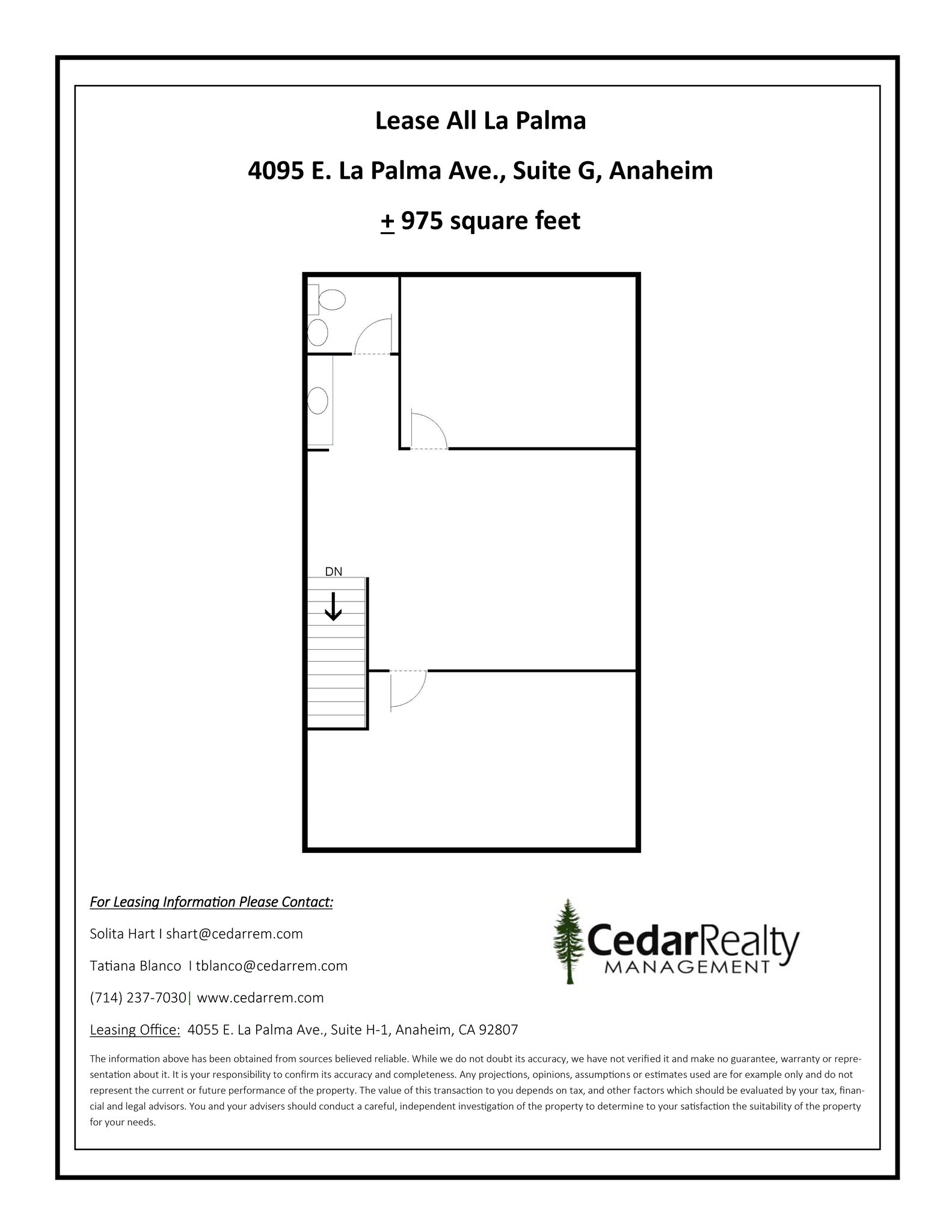 4095 E La Palma Ave, Anaheim, CA for lease Site Plan- Image 1 of 1