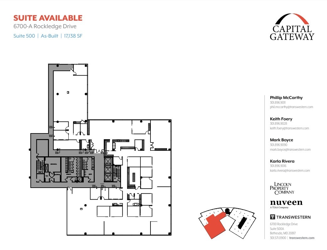 6700 Rockledge Dr, Bethesda, MD for lease Floor Plan- Image 1 of 1