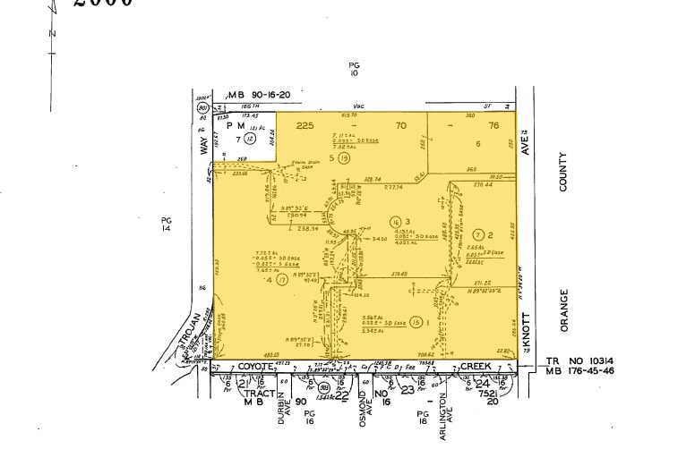 16701-16721 Knott Ave, La Mirada, CA for lease - Plat Map - Image 1 of 2