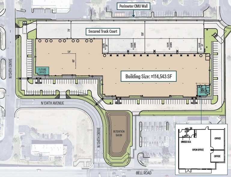 W Bell Rd & N 134th Dr, Surprise, AZ for lease - Site Plan - Image 2 of 4