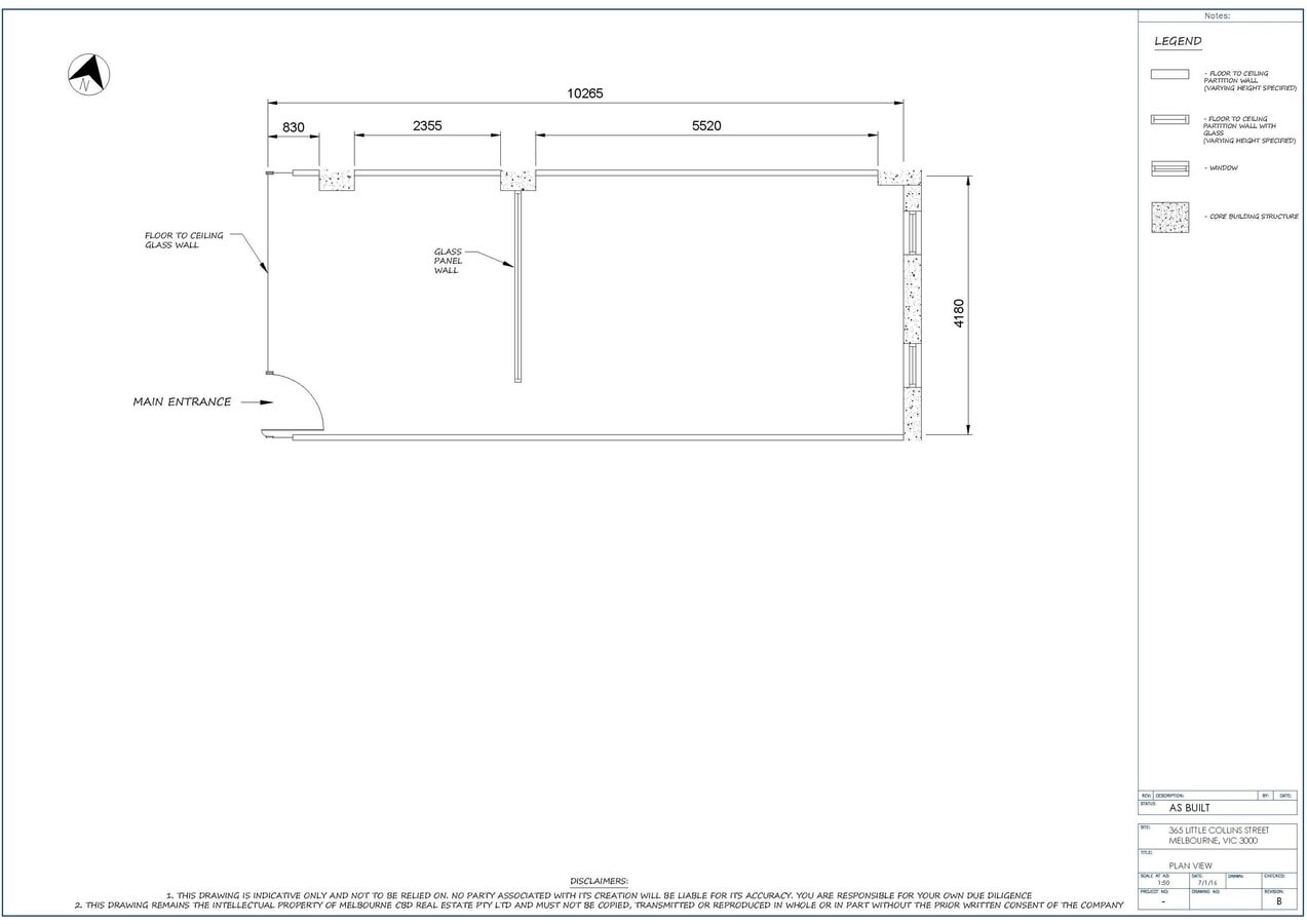 365 Little Collins St, Melbourne, VIC 3000 - Unit 507 - - Floor Plan - Image 2 of 4