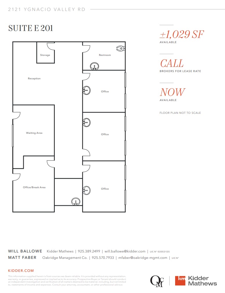 2121 Ygnacio Valley Rd, Walnut Creek, CA for lease Floor Plan- Image 1 of 1