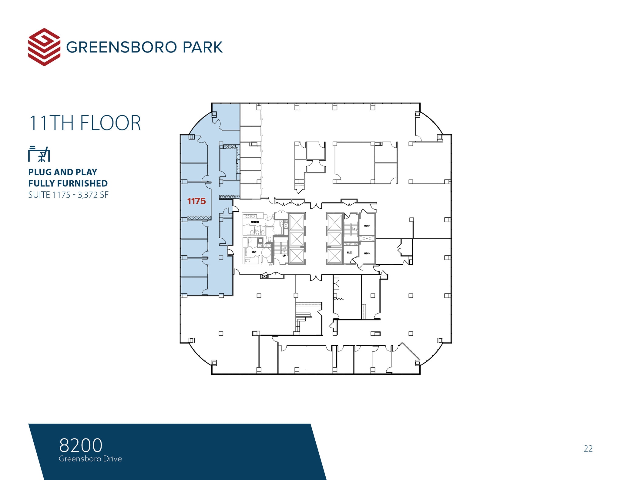 8180-8200 Greensboro Dr, McLean, VA for lease Floor Plan- Image 1 of 1
