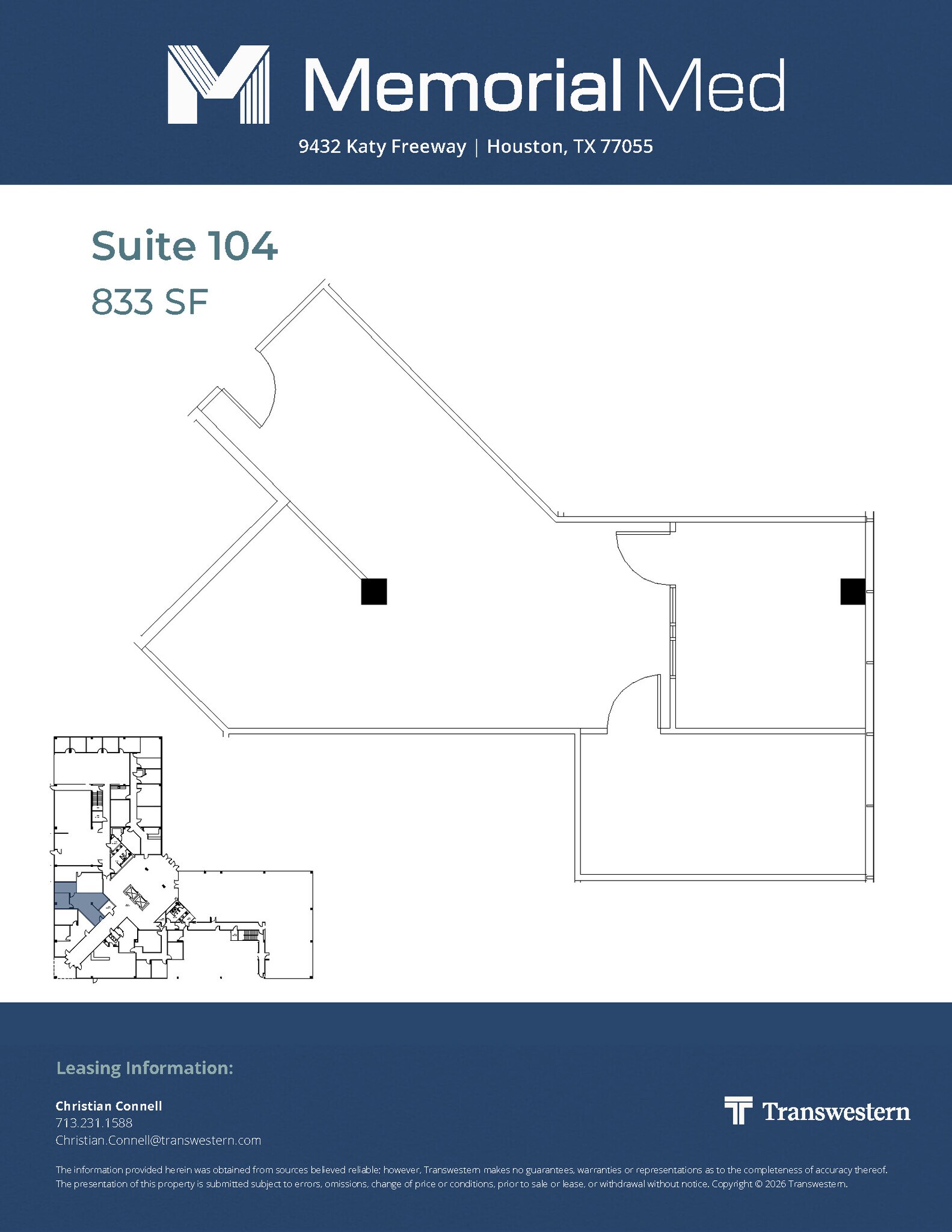 9432 Katy Fwy, Houston, TX à louer Plan d’étage- Image 1 de 1