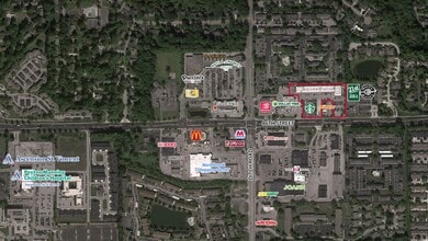 1200-1268 W 86th St, Indianapolis, IN - AERIAL  map view