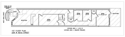 228 W 82nd St, New York, NY for lease Floor Plan- Image 1 of 12