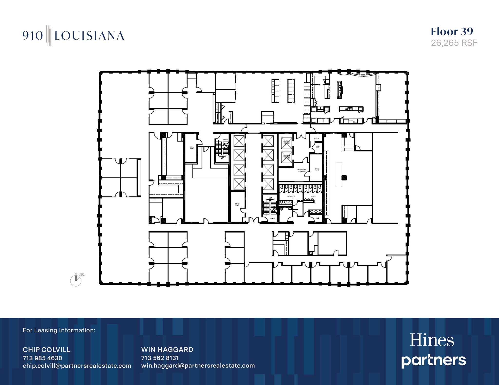 910 Louisiana St, Houston, TX à louer Plan d’étage- Image 1 de 1