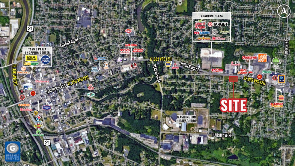 Lincoln Way E, Massillon, OH for lease - Aerial - Image 3 of 3