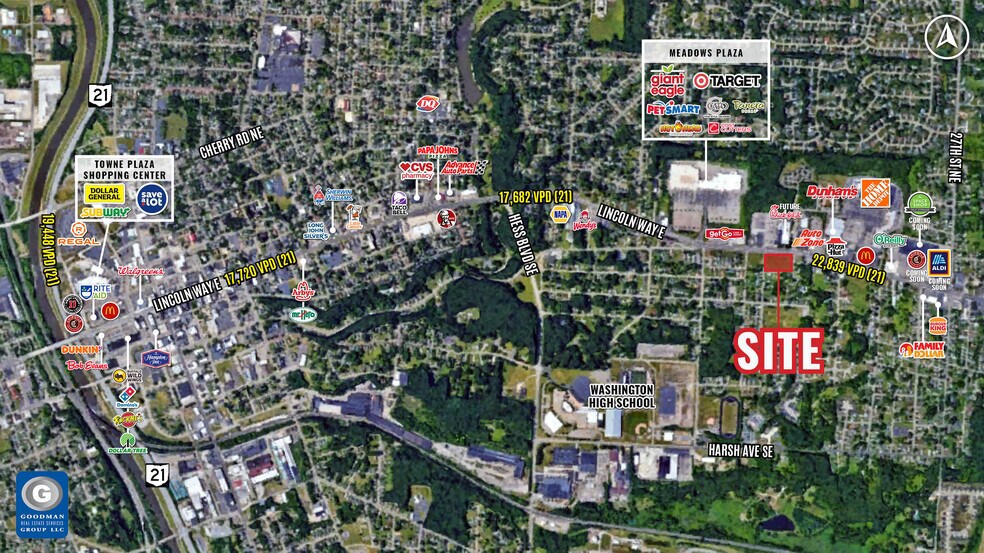 Lincoln Way E, Massillon, OH à louer - Aérien - Image 3 de 3