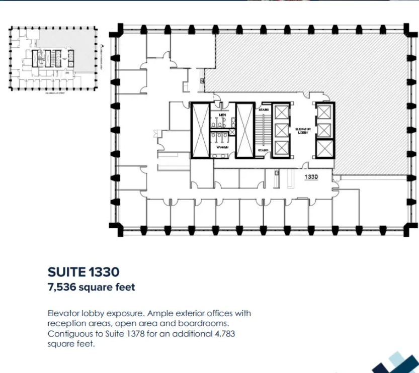 200 Granville St, Vancouver, BC à louer Plan d’étage- Image 1 de 1