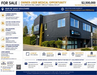 Plus de détails pour 4840 NE Sandy Blvd, Portland, OR - Bureau à vendre