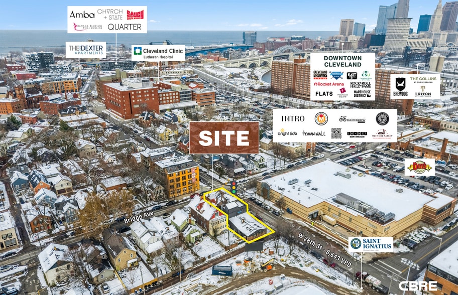 2801 Bridge Ave, Cleveland, OH for sale - Aerial - Image 3 of 5