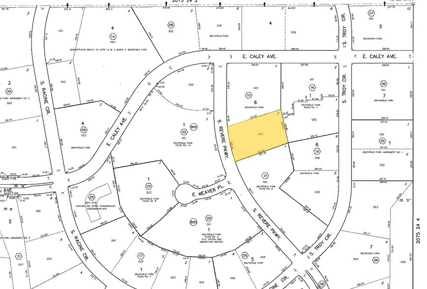 6378 S Revere Pky, Centennial, CO à vendre - Plan cadastral - Image 3 de 3