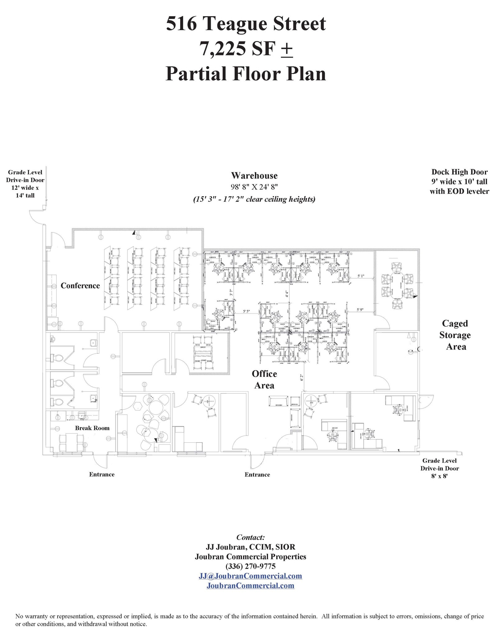 516 Teague St, Greensboro, NC for lease Floor Plan- Image 1 of 2