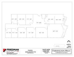 22260 Haggerty Rd, Northville, MI for lease Floor Plan- Image 1 of 3