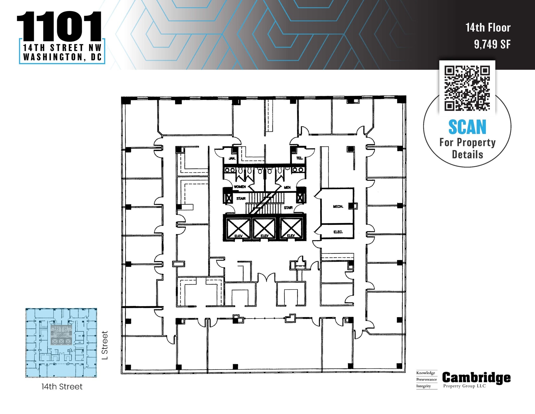1101 14th St NW, Washington, DC for lease Floor Plan- Image 1 of 1