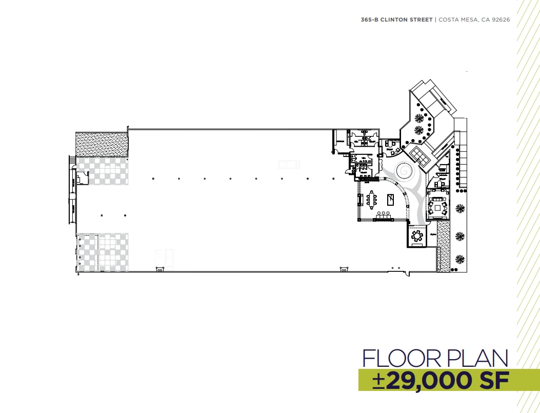 365 Clinton St, Costa Mesa, CA à louer Plan d’étage- Image 1 de 2