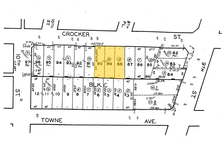 926 Crocker St, Los Angeles, CA à louer - Plan cadastral - Image 2 de 11