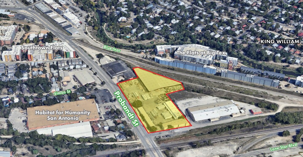 400 Probandt St, San Antonio, TX à louer - Aérien - Image 2 de 6