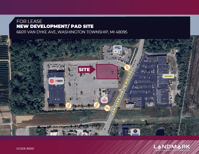 More details for 66011 Van Dyke Ave, Washington, MI - Land for Lease