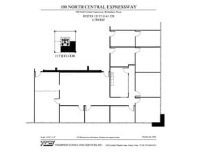 100 N Central Expy, Richardson, TX for lease Floor Plan- Image 2 of 3