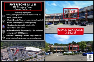 More details for 535 Riverstone Pky, Canton, GA - Retail for Lease