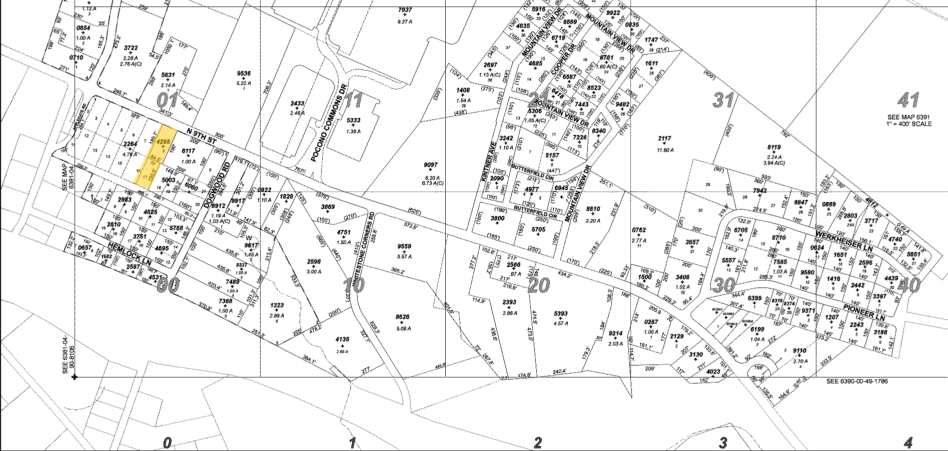 1547 N 9th St, Stroudsburg, PA à vendre Plan cadastral- Image 1 de 1