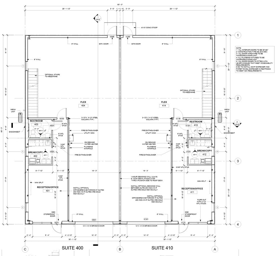 113 Cantera, Georgetown, TX 78628 - Unit 400 & 410 -  - Floor Plan - Image 1 of 1